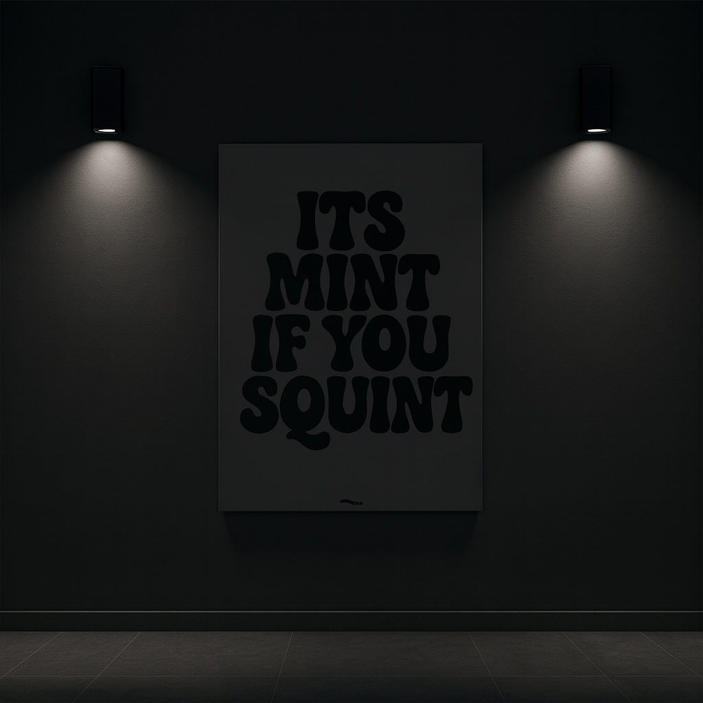 ITS MINT IF YOU SQUINT
